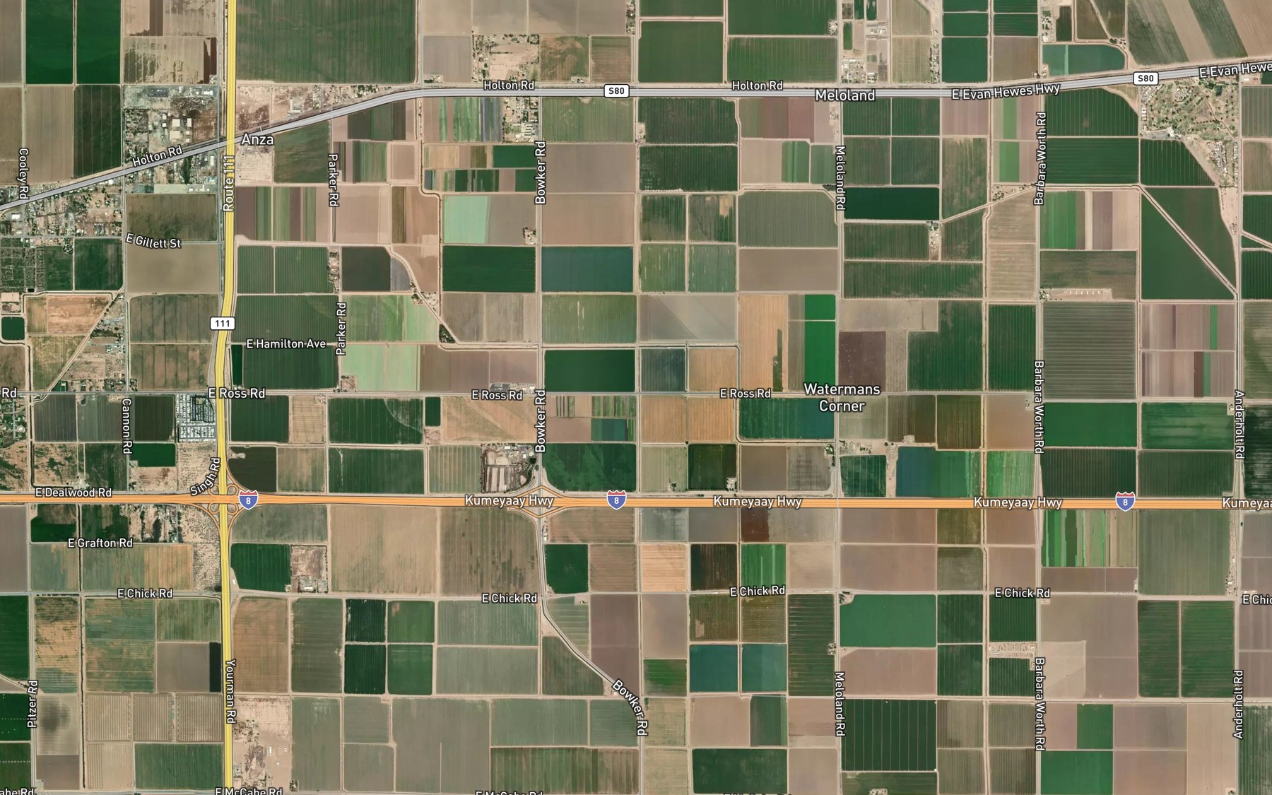 Satellite map of the Ash Lateral Lateral Thirtyeight
