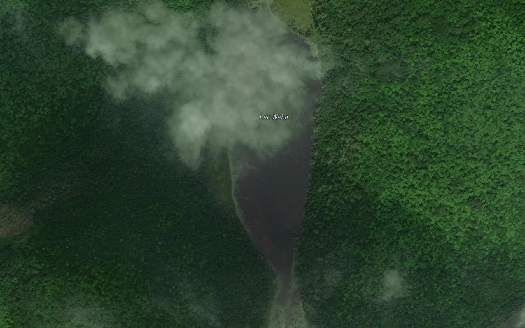 Satellite map of the Lac Wabo
