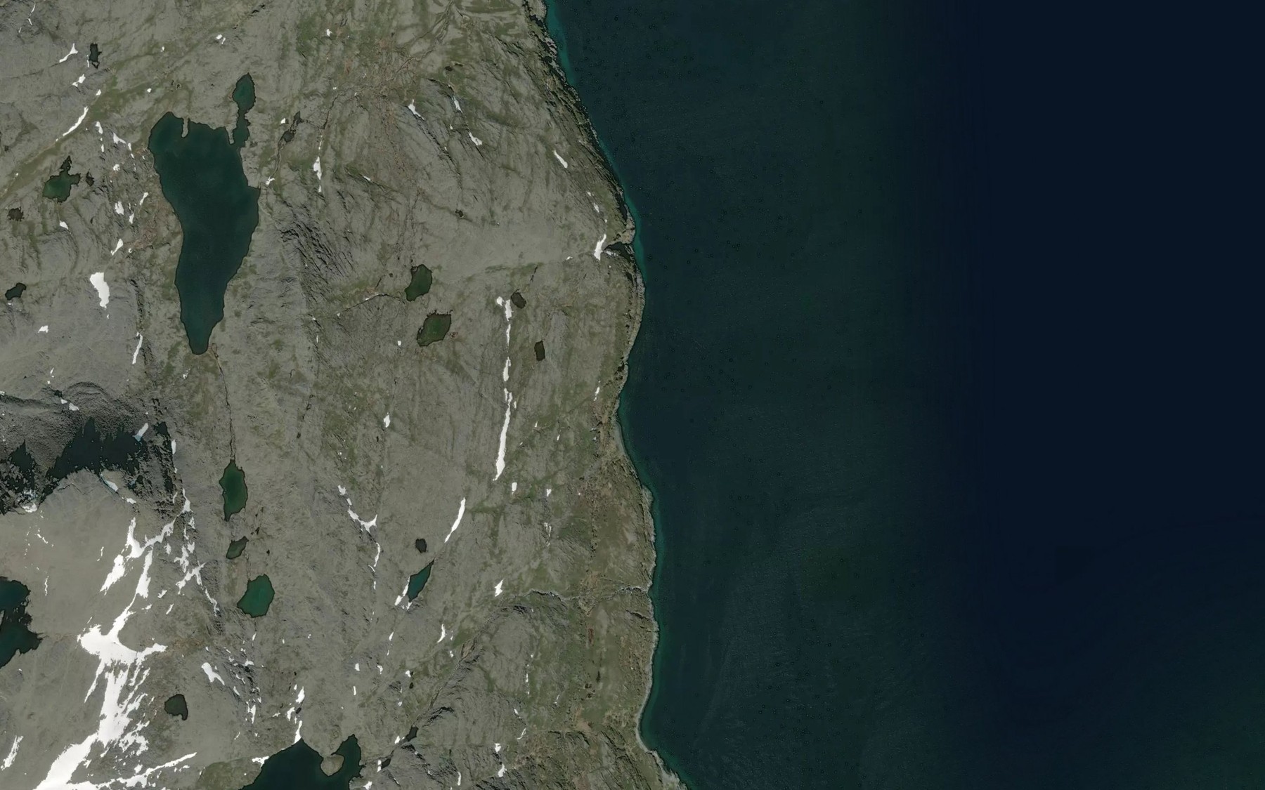 Satellite map of the Smedbergbukta