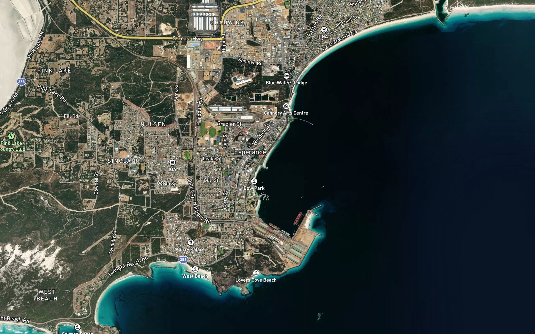 Satellite map of the Spot 3