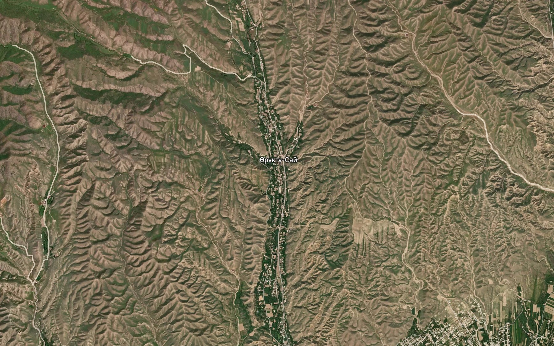 Satellite map of the Oryuktyu