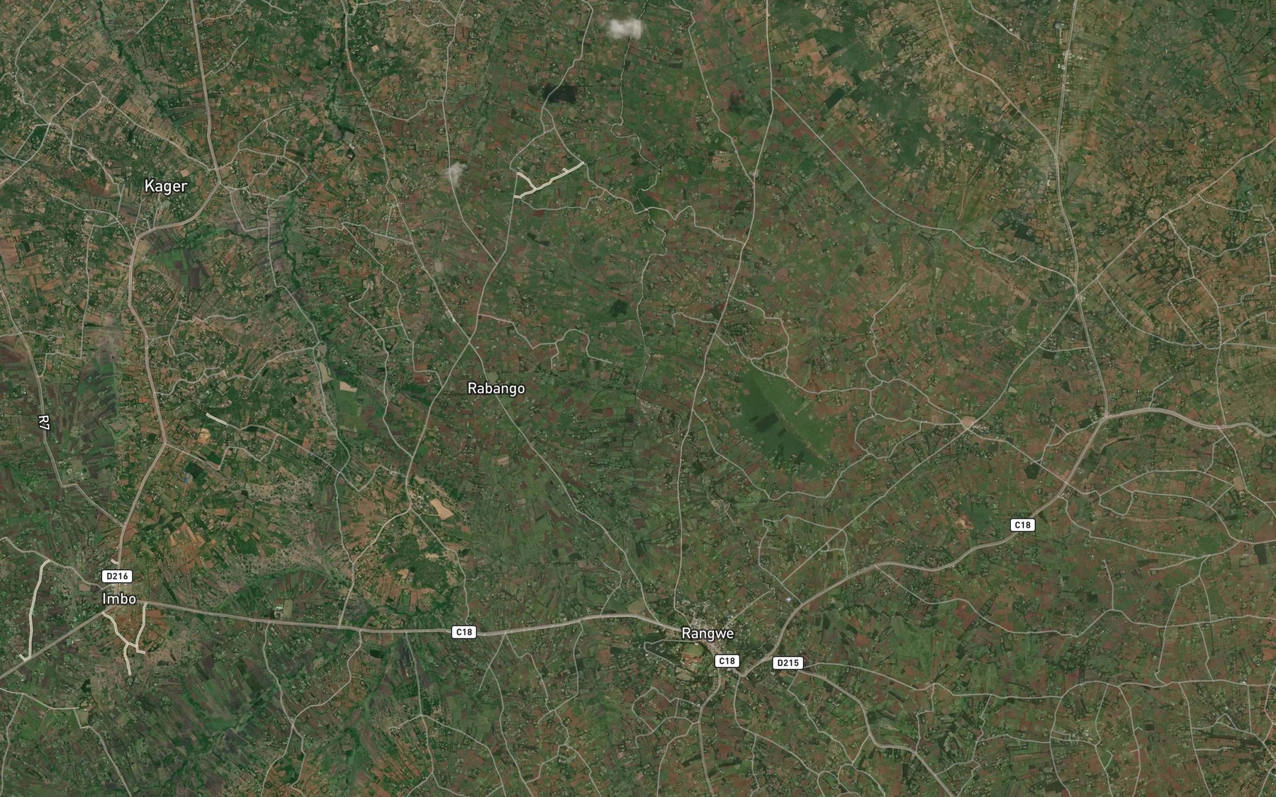 Satellite map of the Nyandara