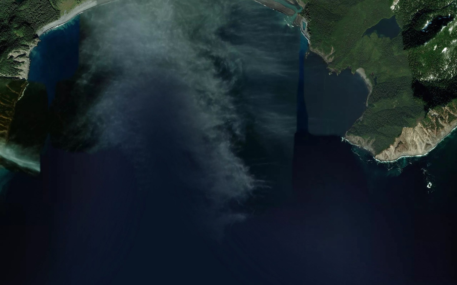 Satellite map of the Johnstone Bay