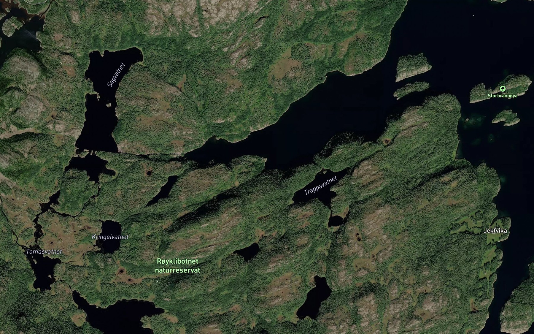 Satellite map of the Gronnvika