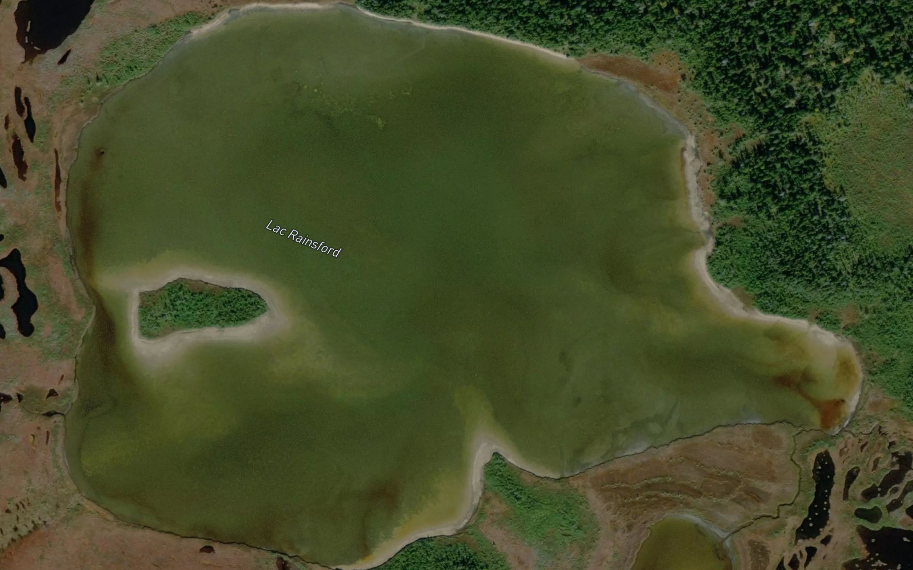 Satellite map of the Lac Rainsford