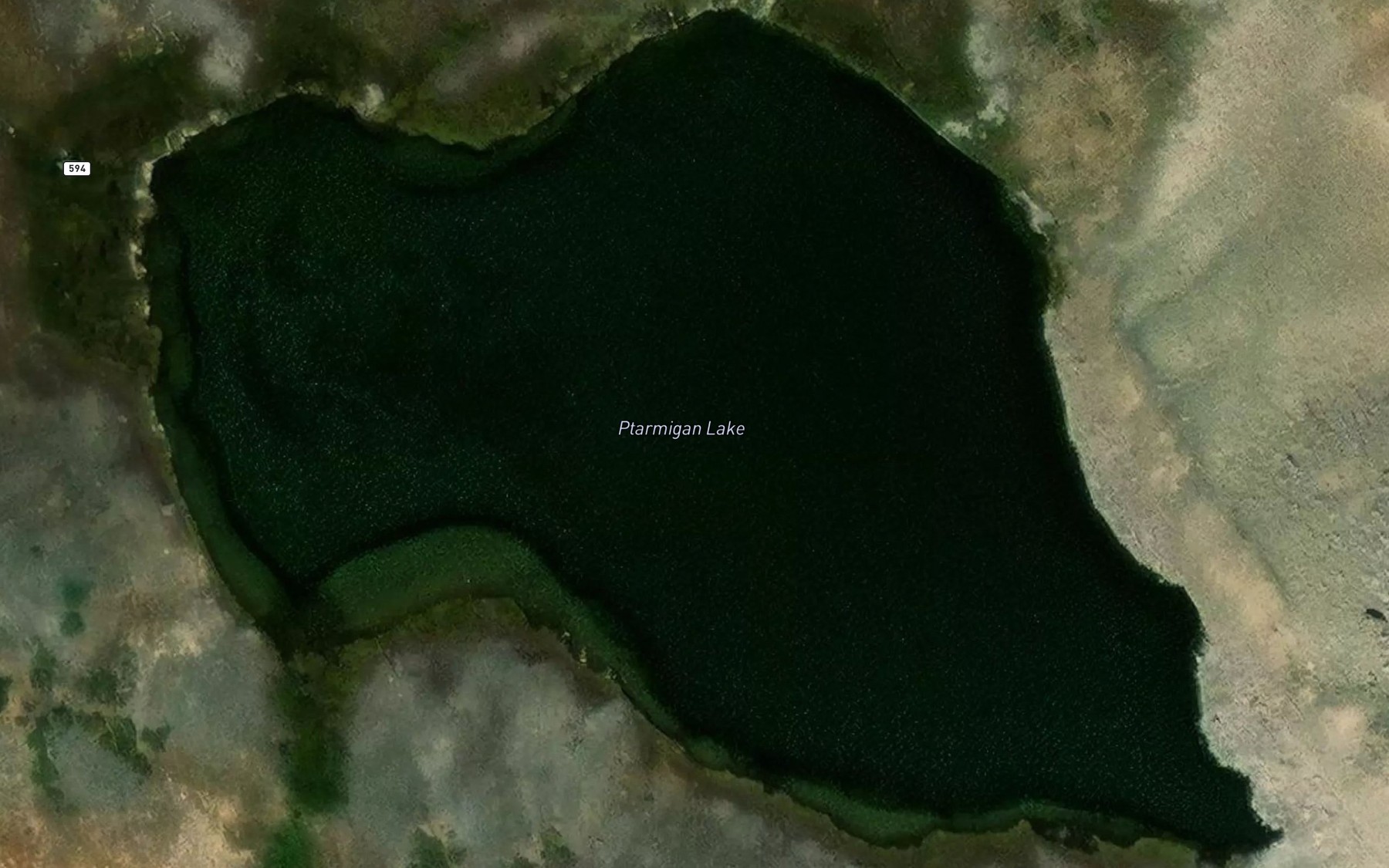 Satellite map of the Ptarmigan Lake