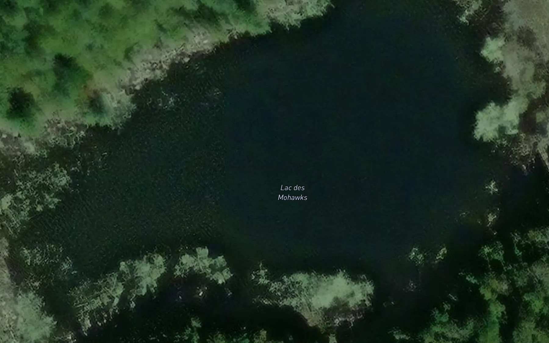 Satellite map of the Lac des Mohawks