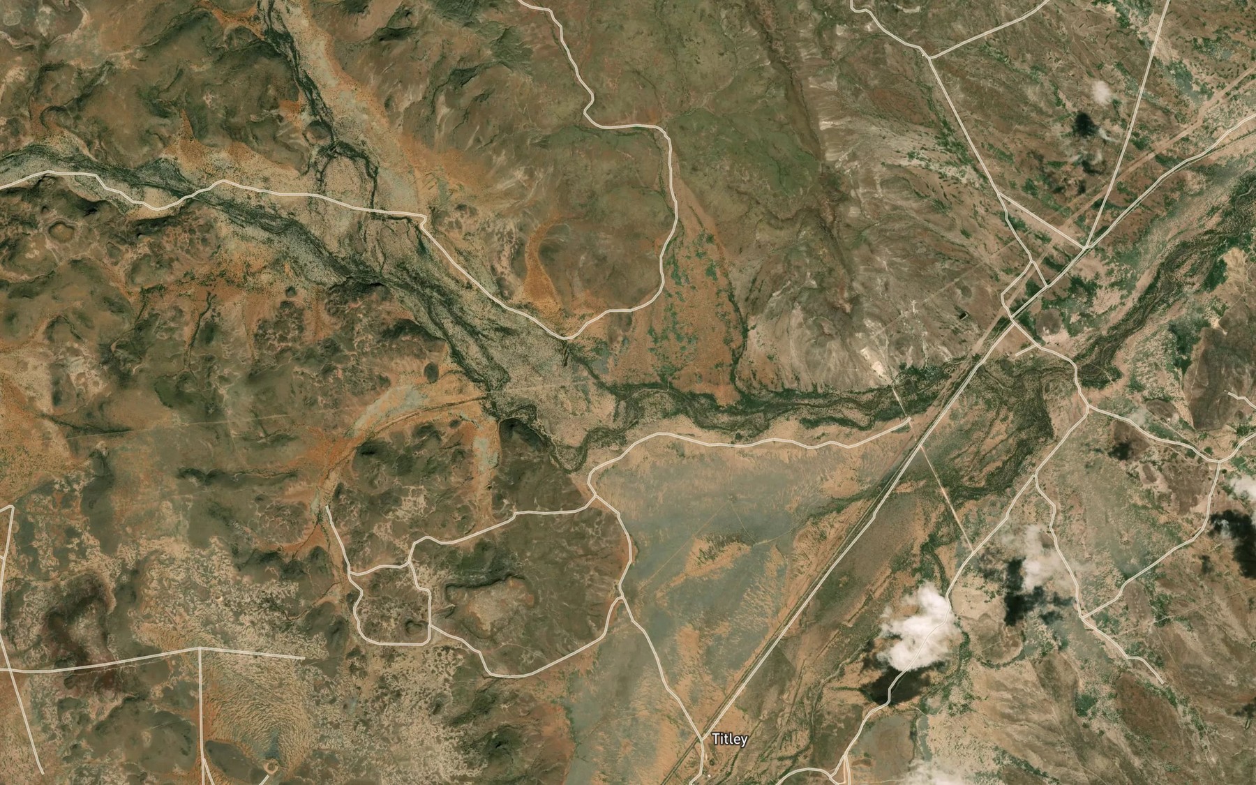 Satellite map of the Black Creek