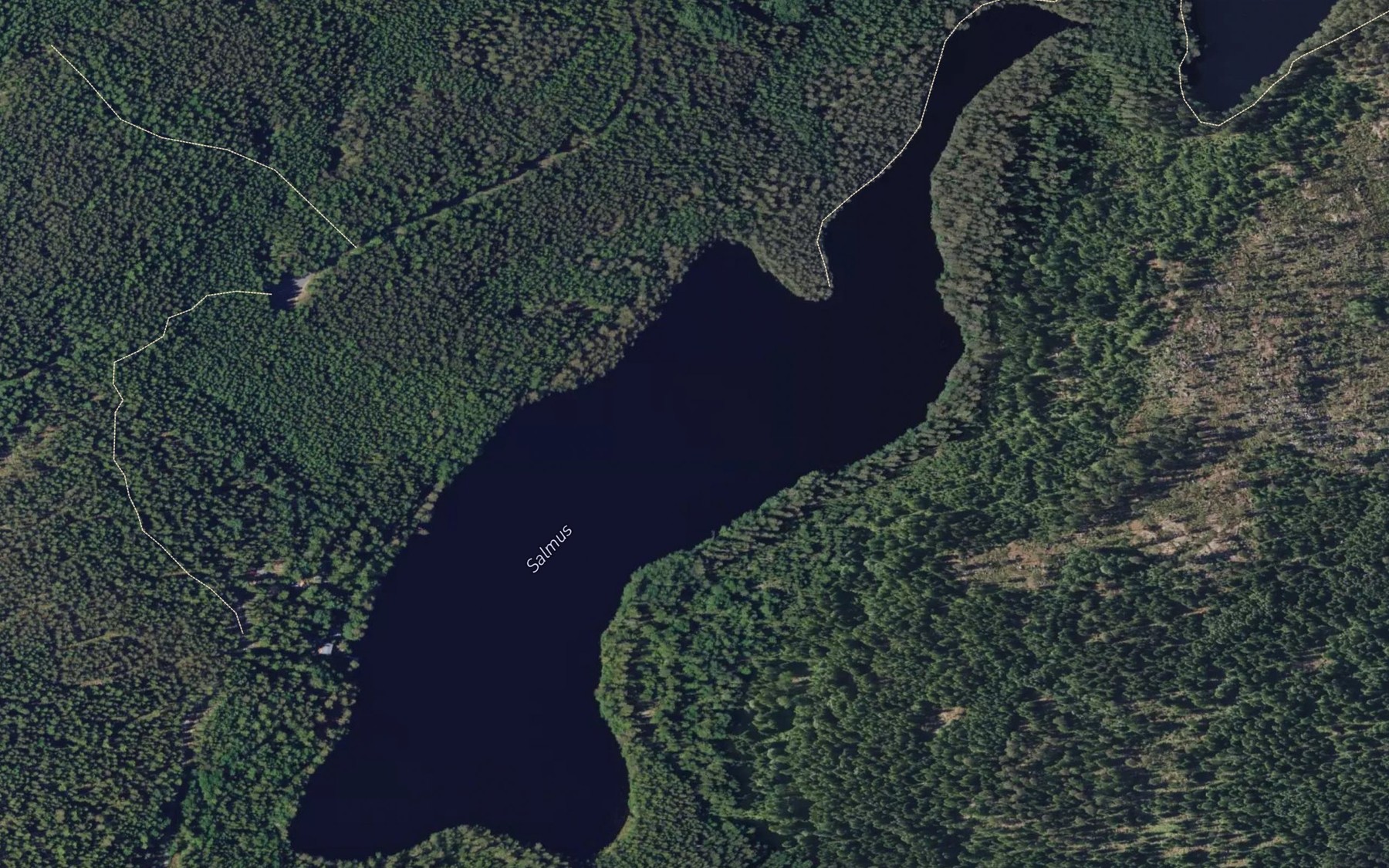 Satellite map of the Salmus