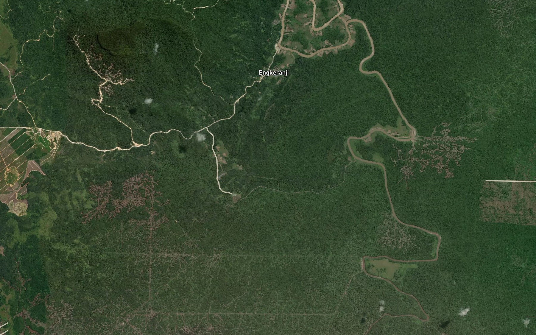 Satellite map of the Lubok Angkalat