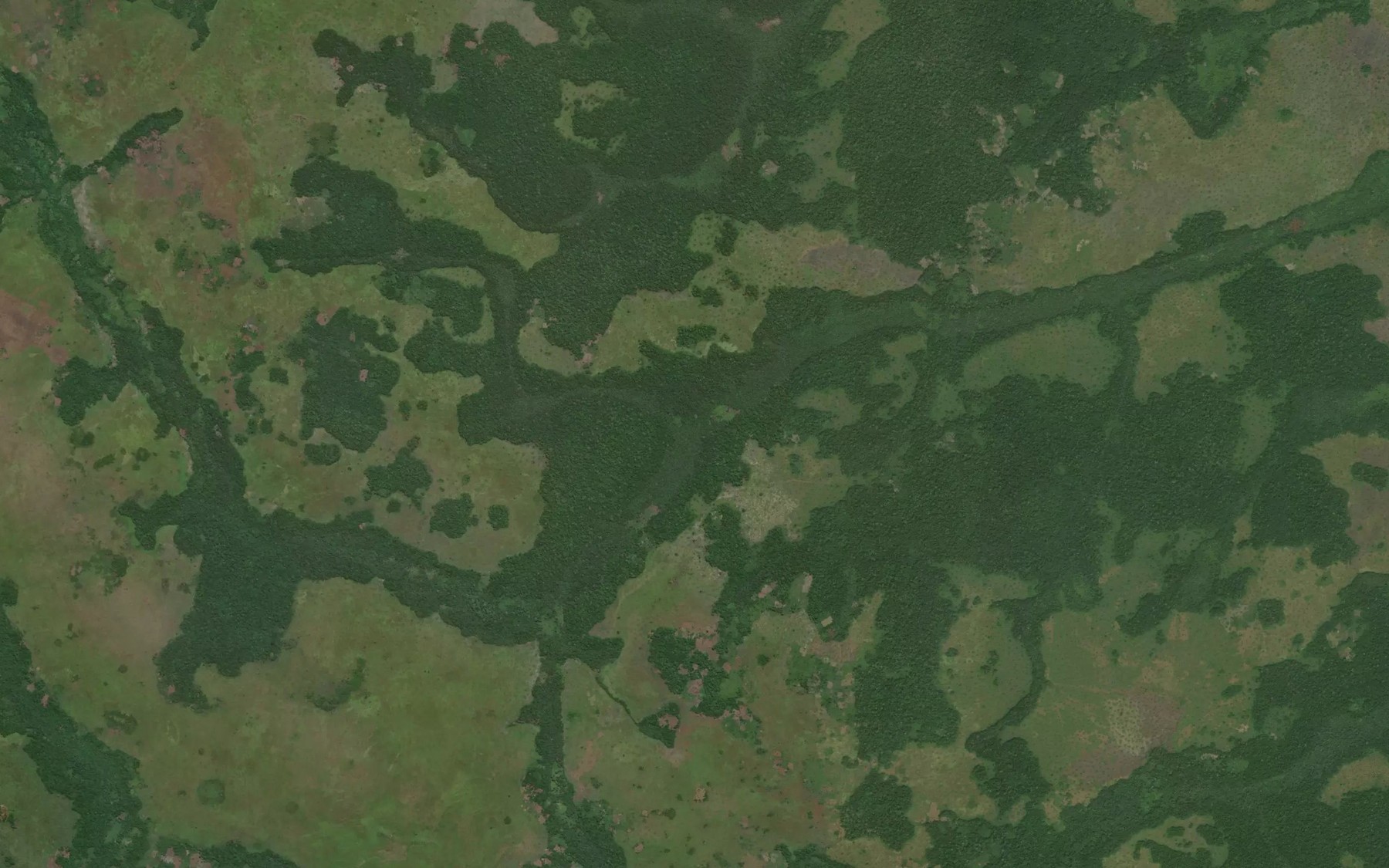 Satellite map of the Gomako