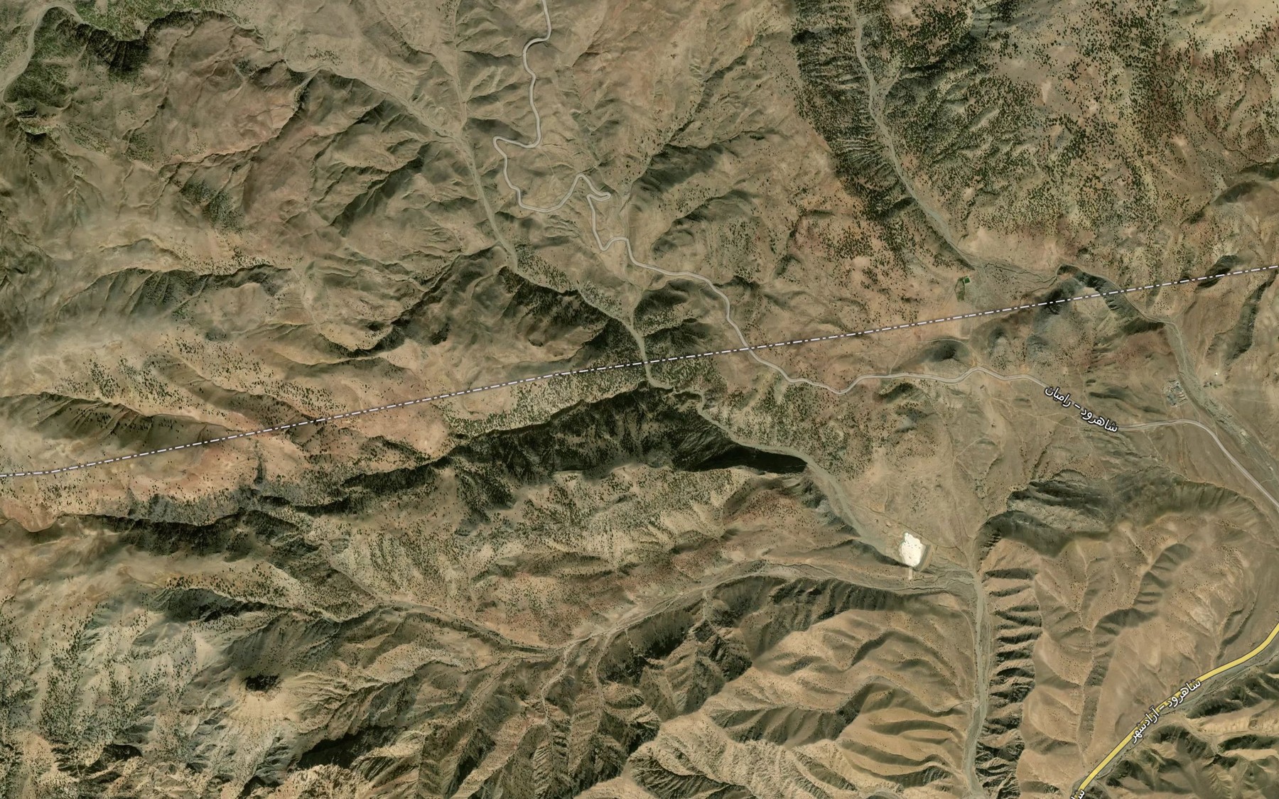 Satellite map of the Cheshmeh-ye Palizu