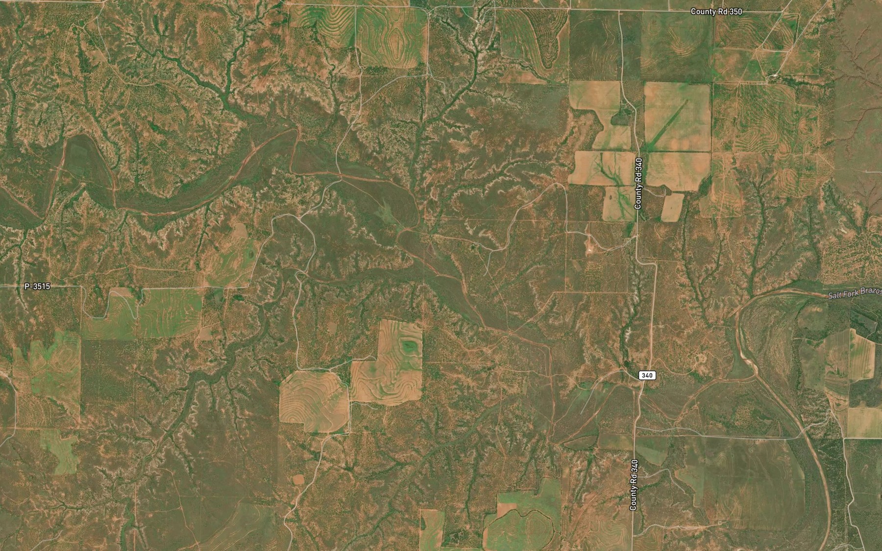 Satellite map of the Salt Creek