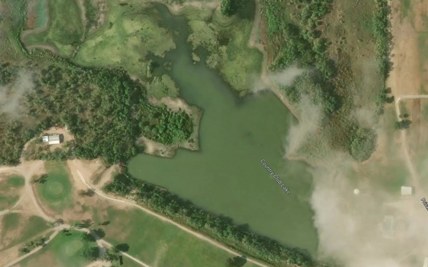 Satellite map of the Country Club Lake