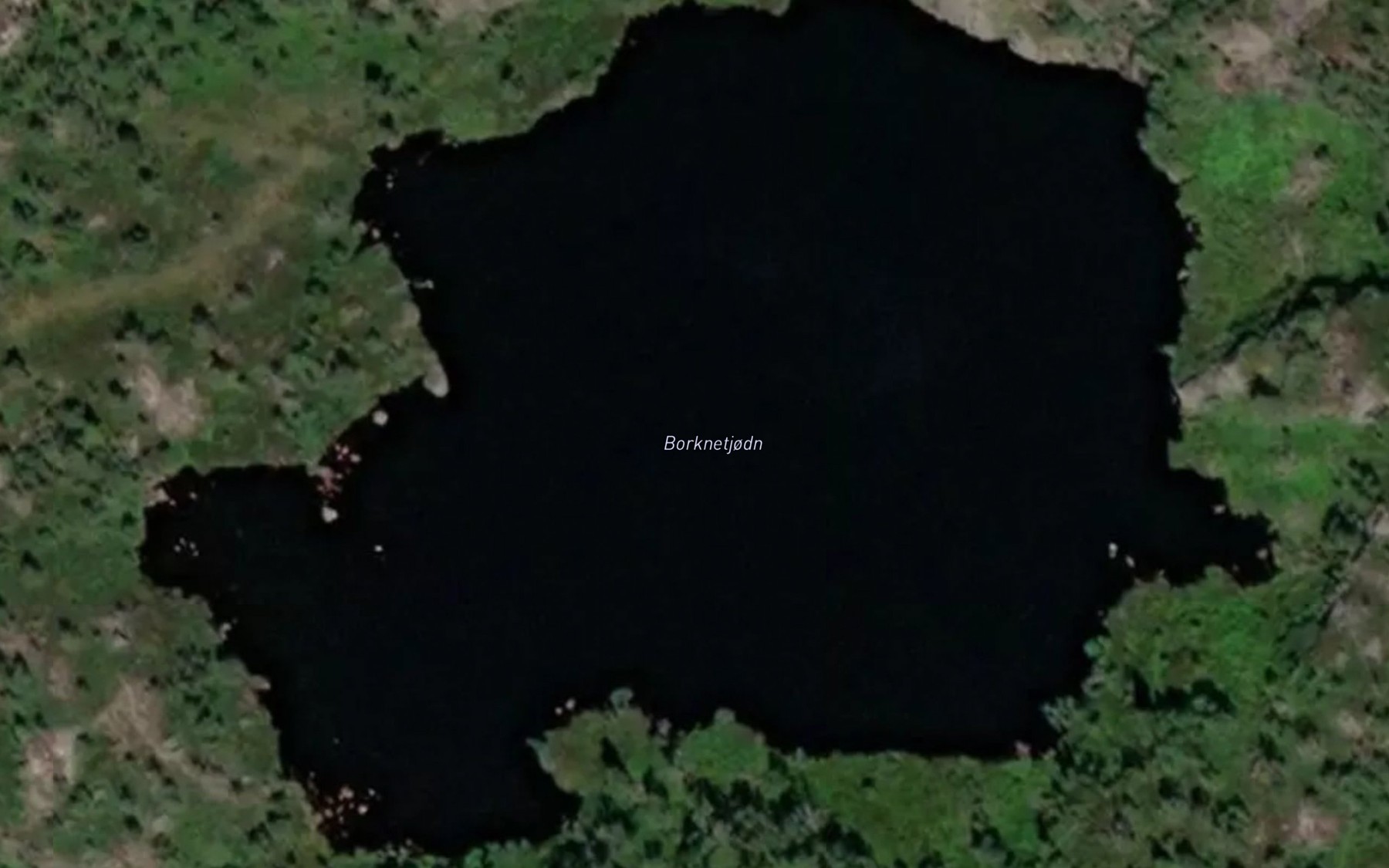 Satellite map of the Borknetjodn