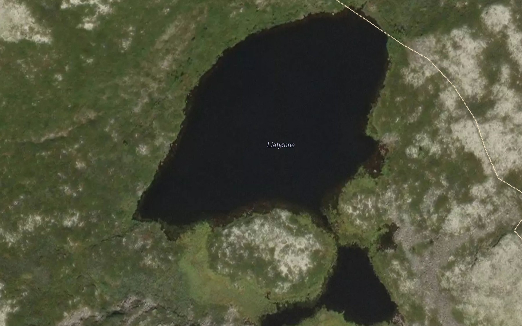 Satellite map of the Liatjorni