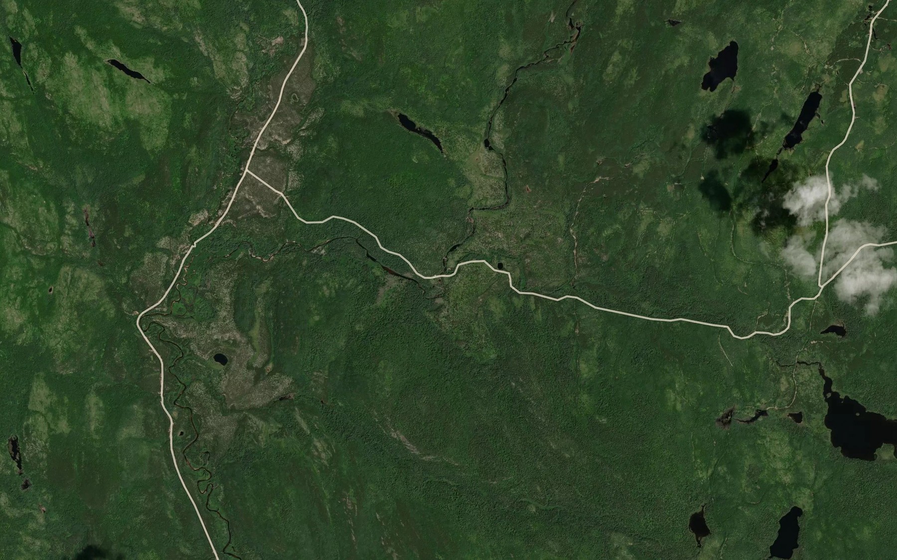 Satellite map of the Ruisseau du Chevreuil