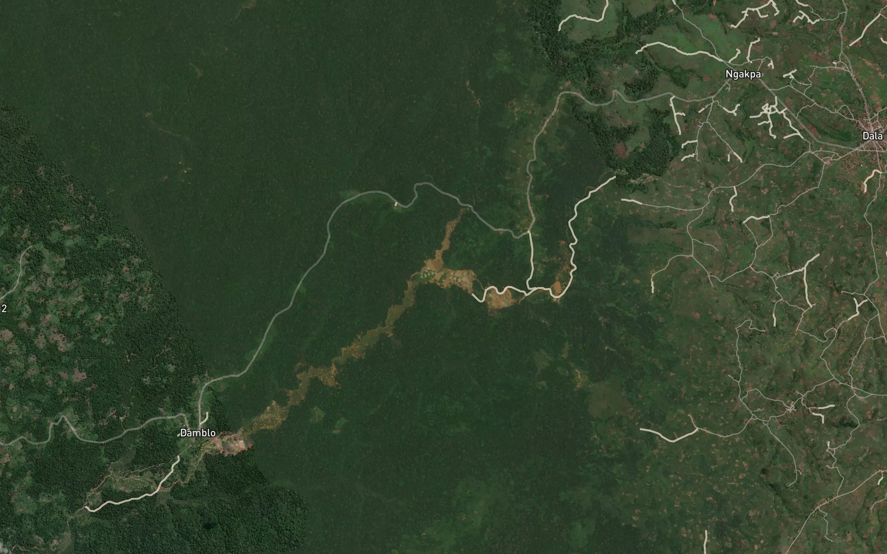 Satellite map of the Keikei