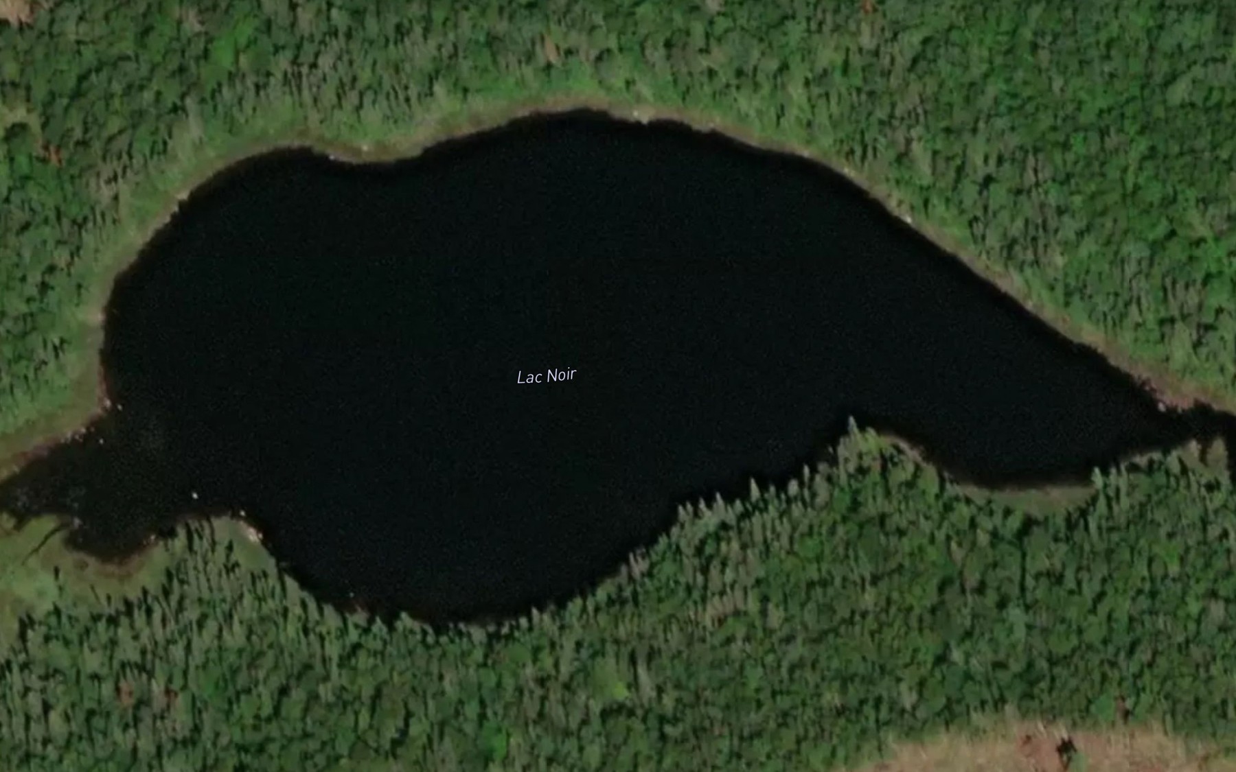 Satellite map of the Lac Noir