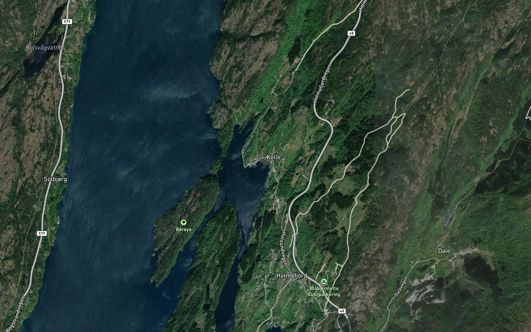 Satellite map of the Kalven