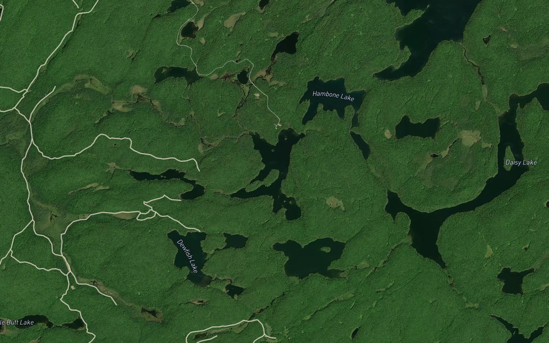 Satellite map of the Magnetawan Lake