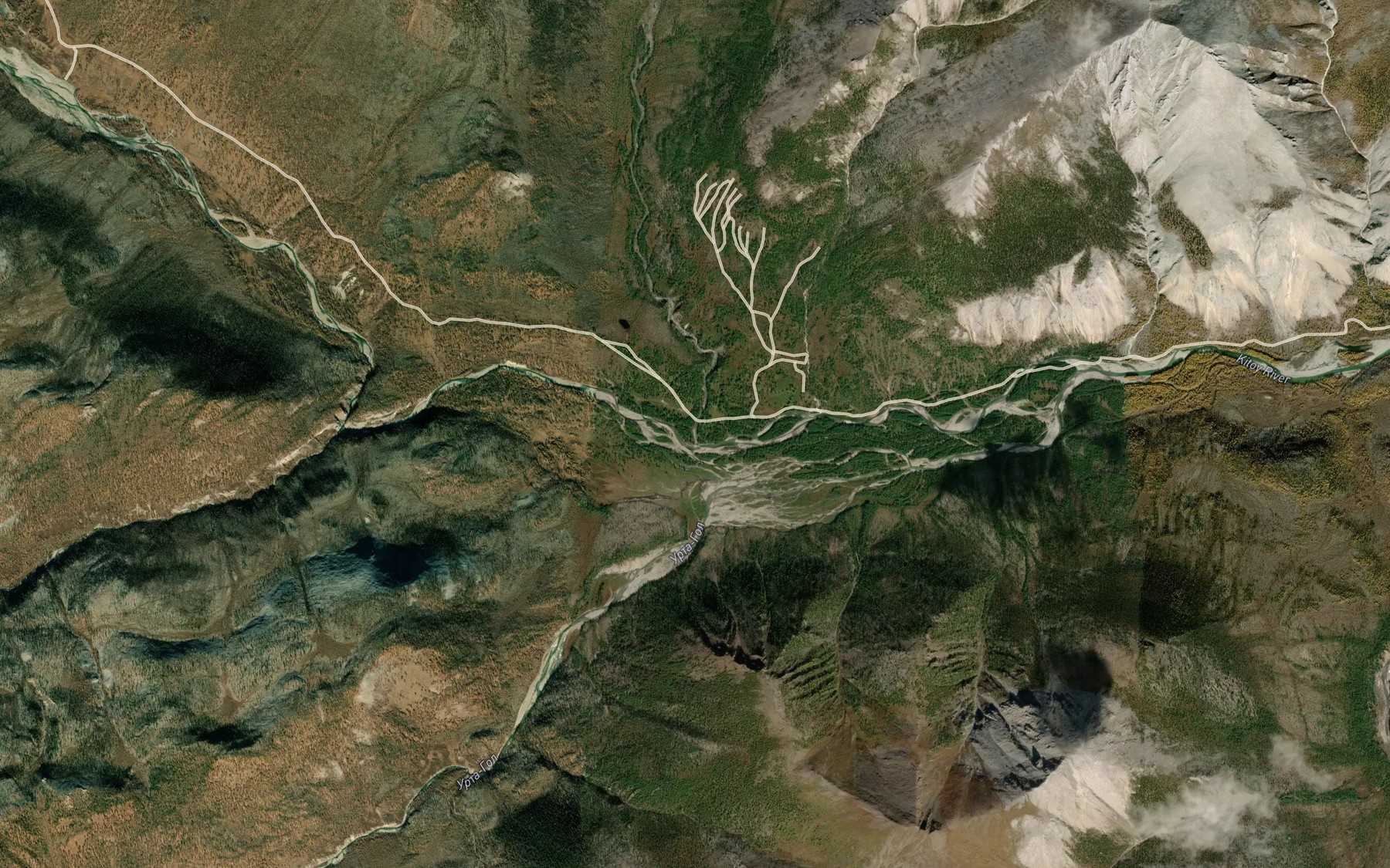 Satellite map of the Arlyk-Gol
