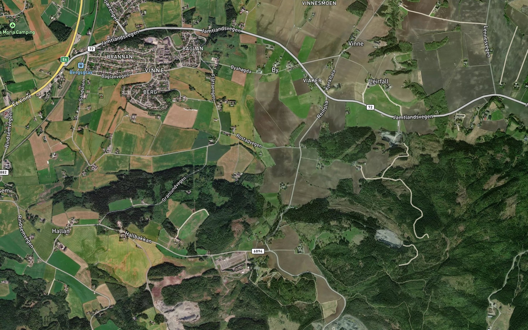 Satellite map of the Reinsbekken