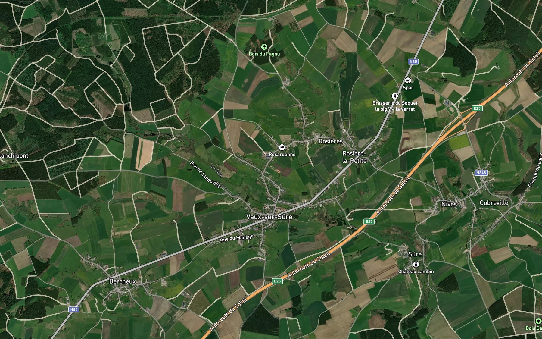 Satellite map of the Lionfaing