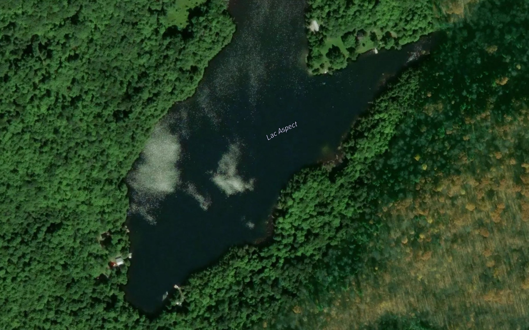 Satellite map of the Lac Aspect