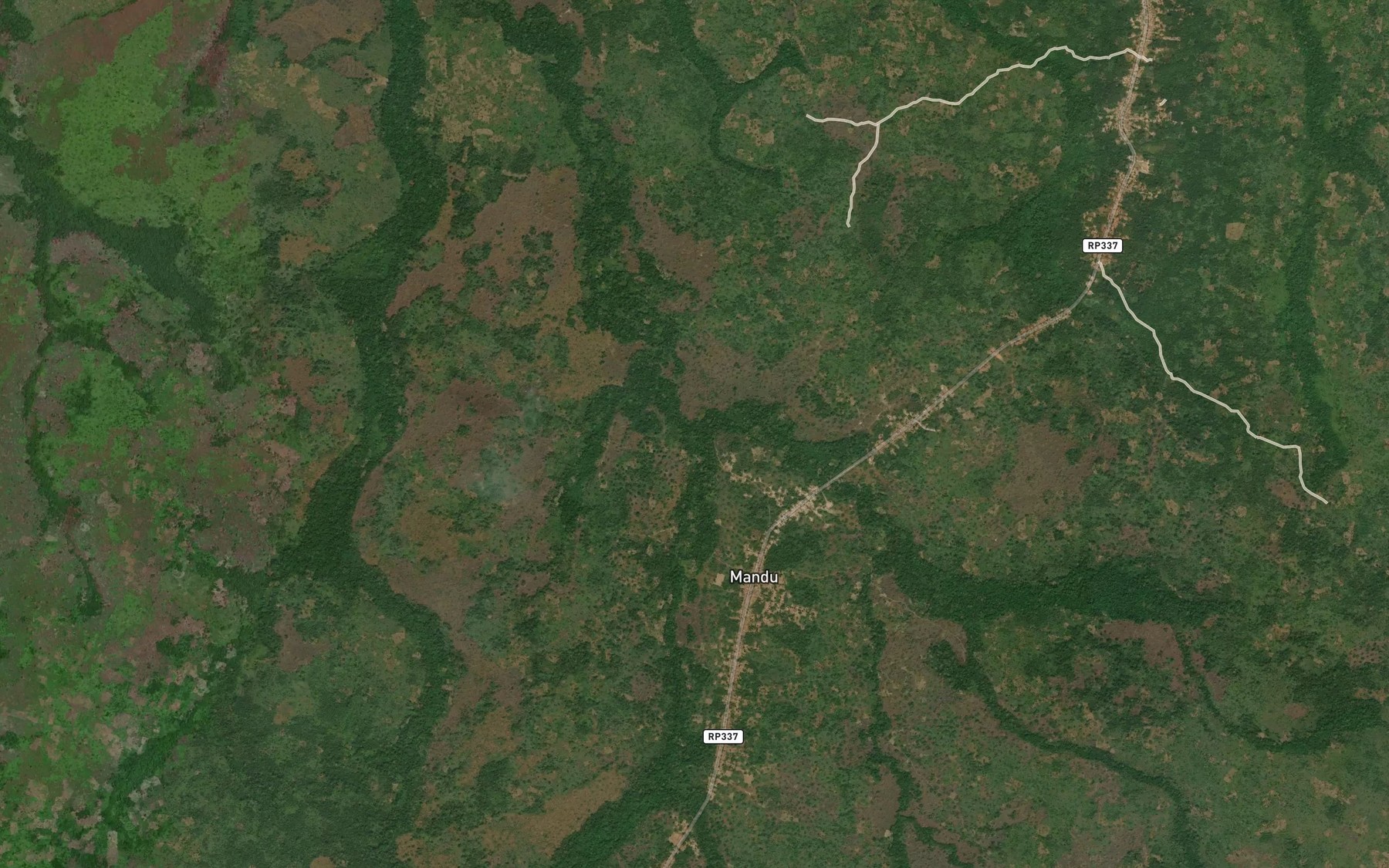 Satellite map of the Kulugbangu