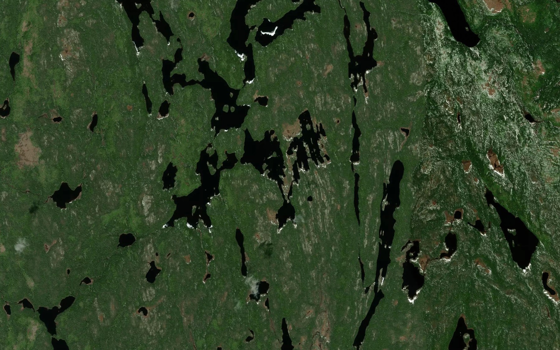 Satellite map of the Lac Derailleur