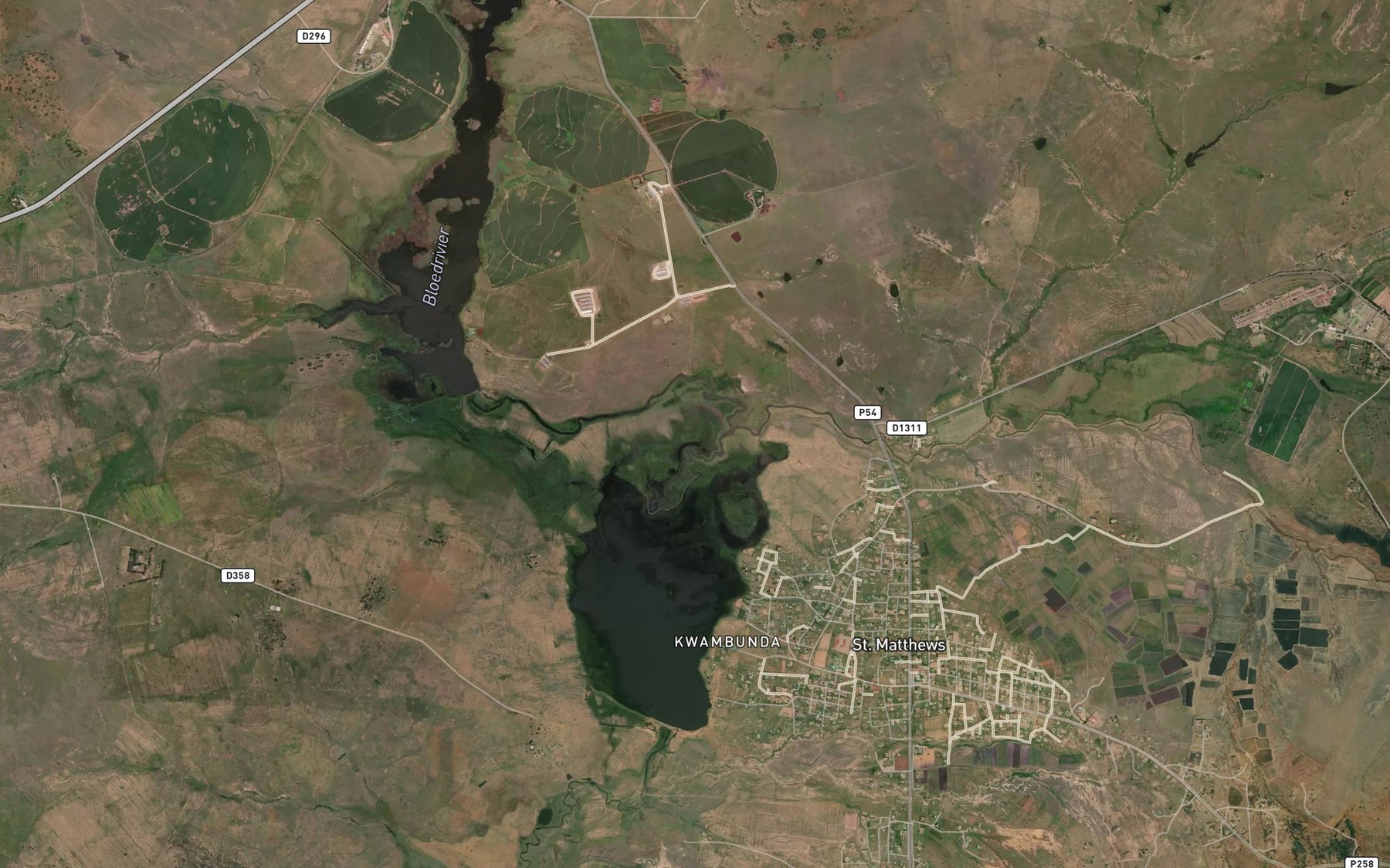 Satellite map of the Skottelgoedspruit