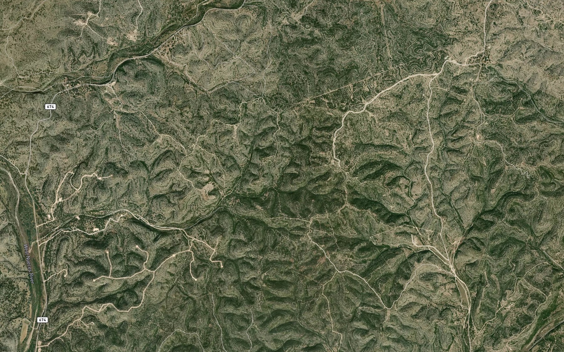 Satellite map of the Possum Spring