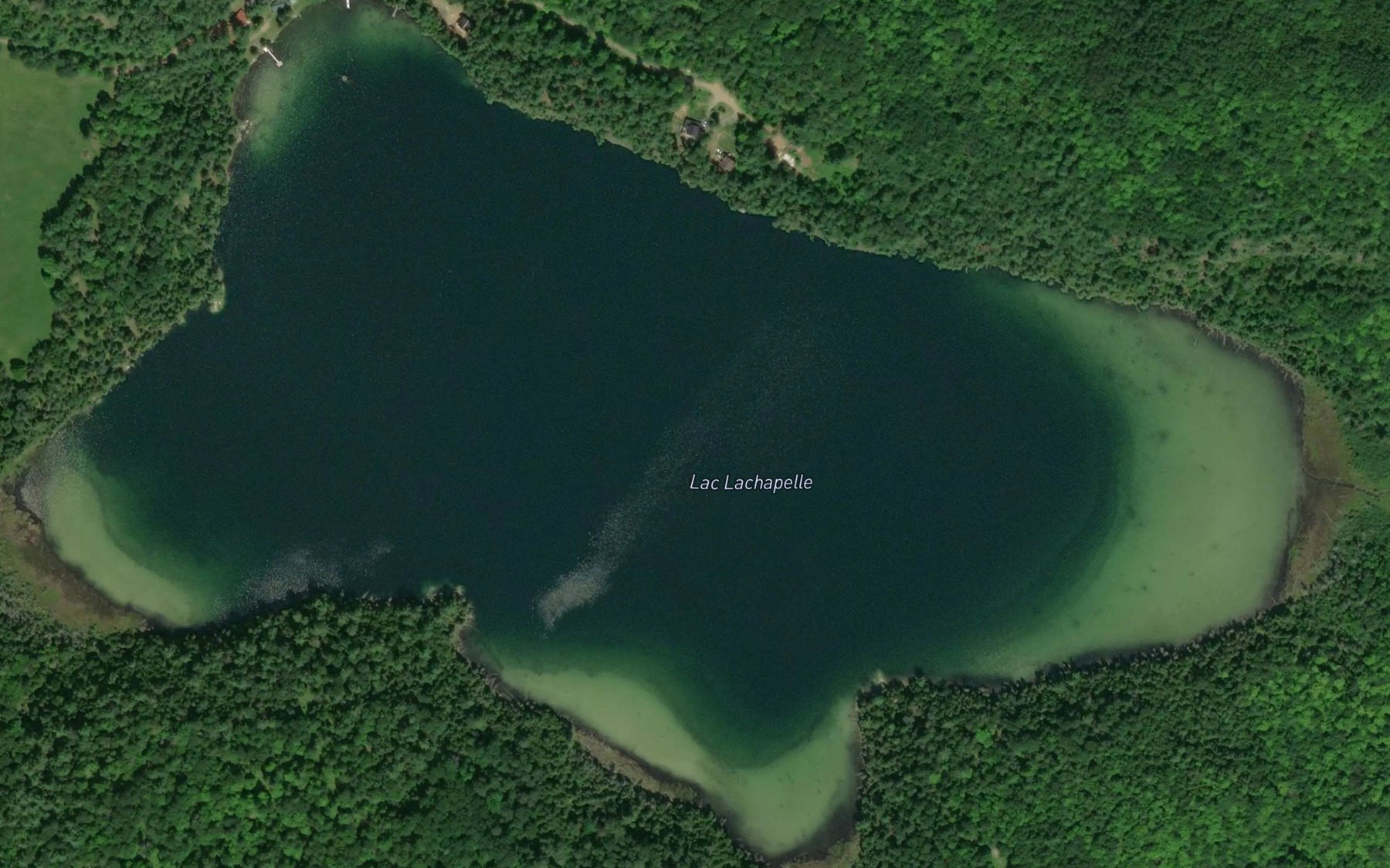 Satellite map of the Lac Lachapelle