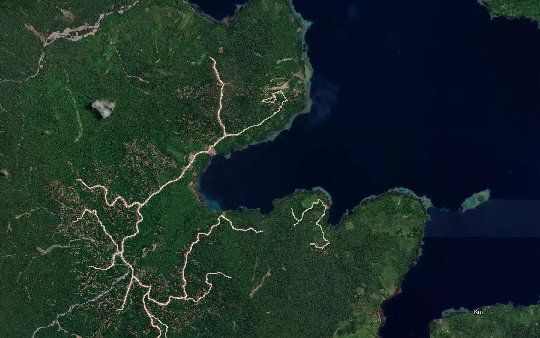 Satellite map of the Baden Bay