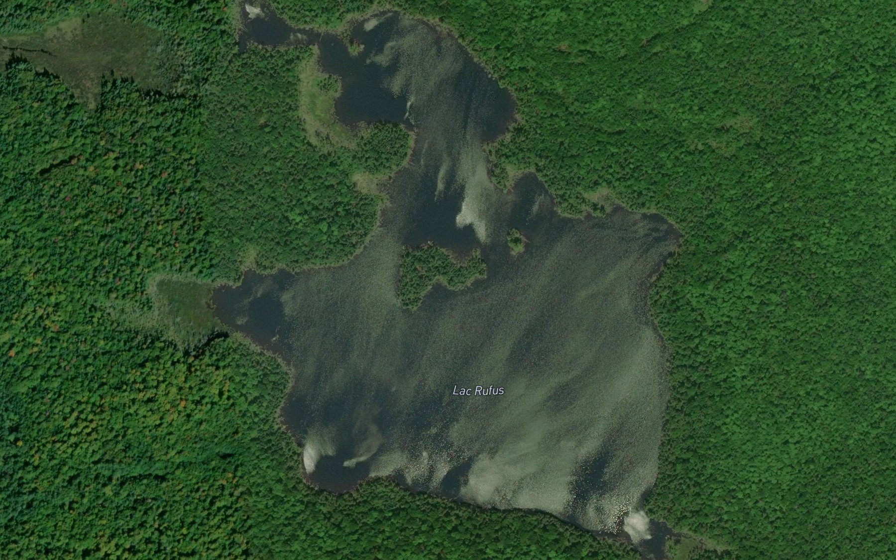 Satellite map of the Lac Rufus