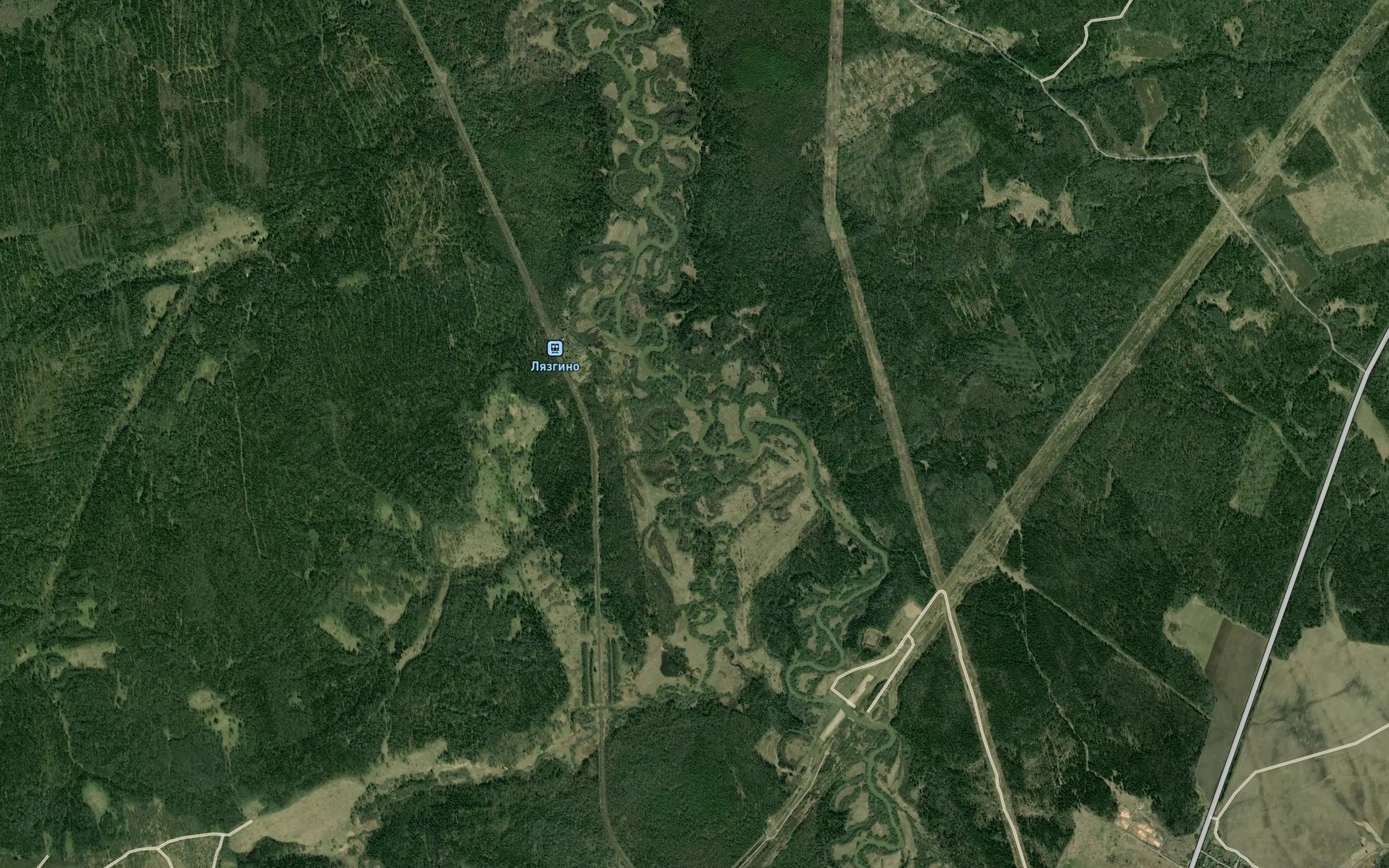 Satellite map of the Berezovka