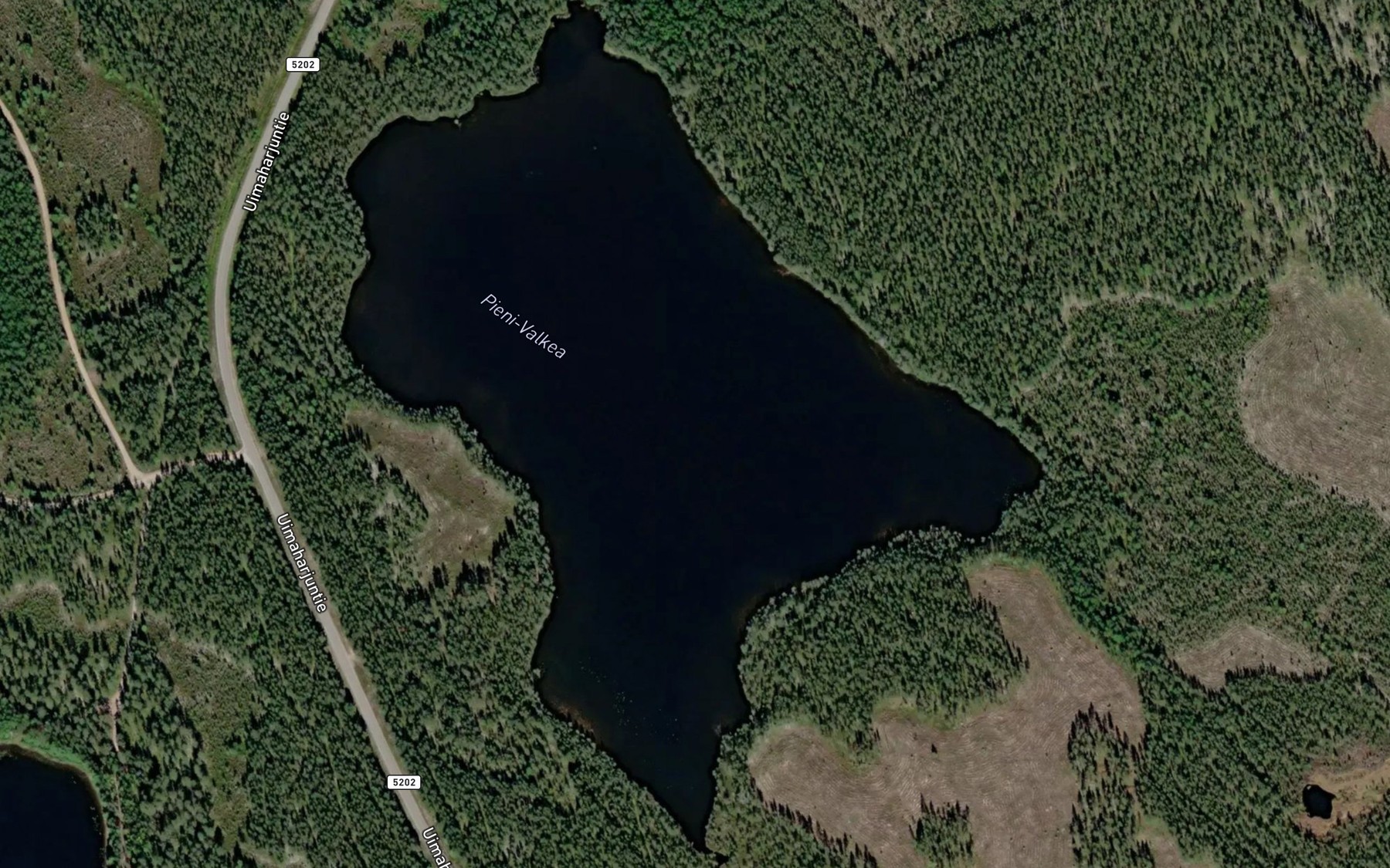 Satellite map of the Pieni-Valkea