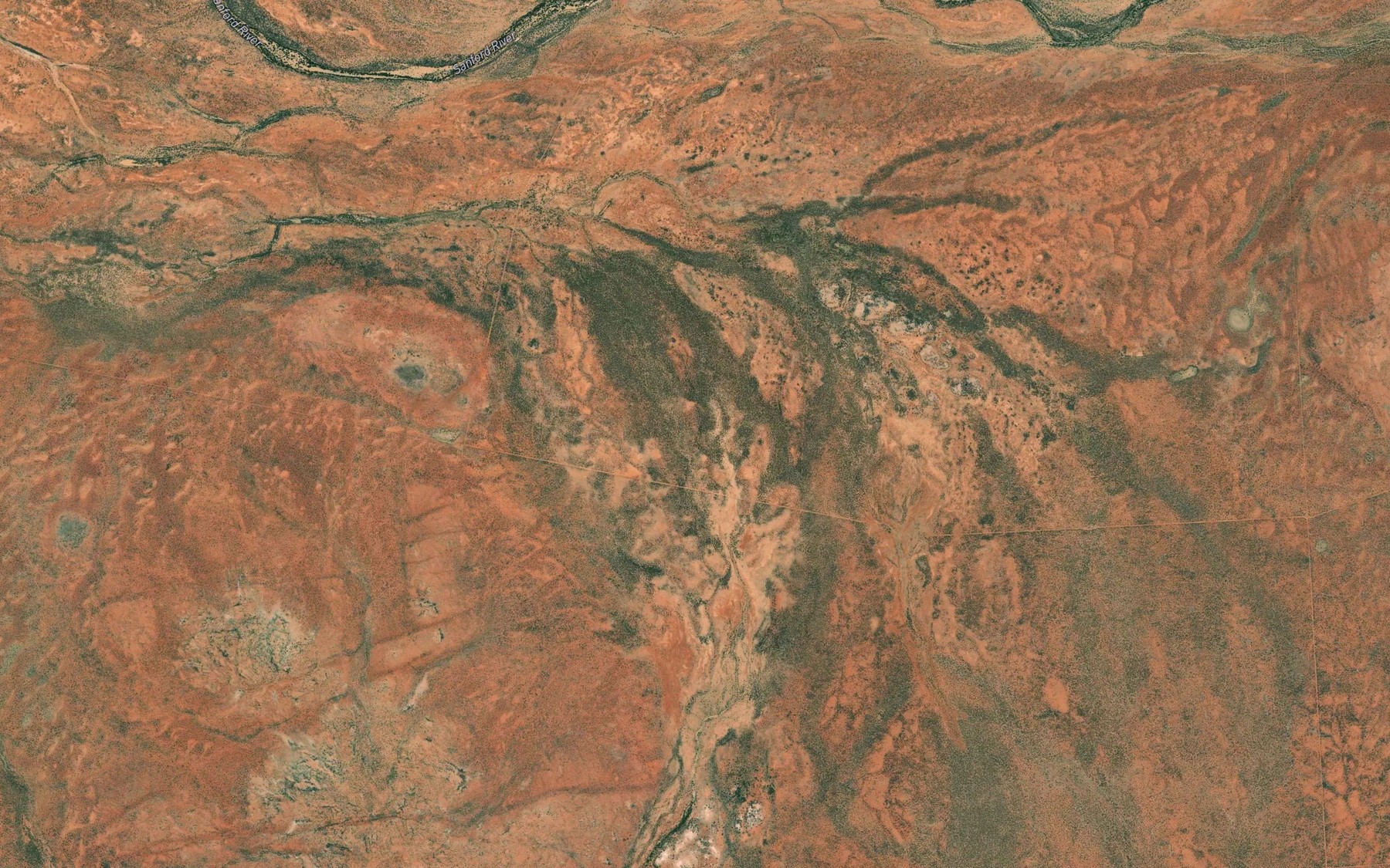 Satellite map of the Woolgerong Creek