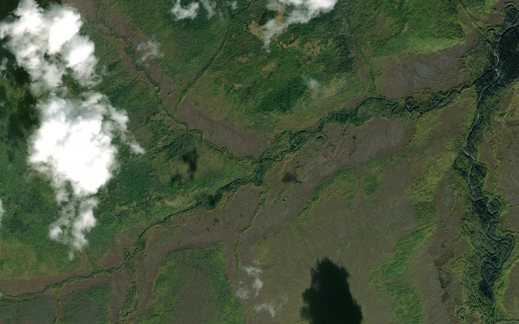 Satellite map of the El'ga-Makit