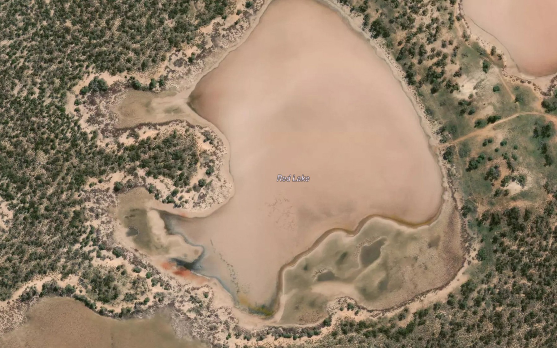 Satellite map of the Red Lake