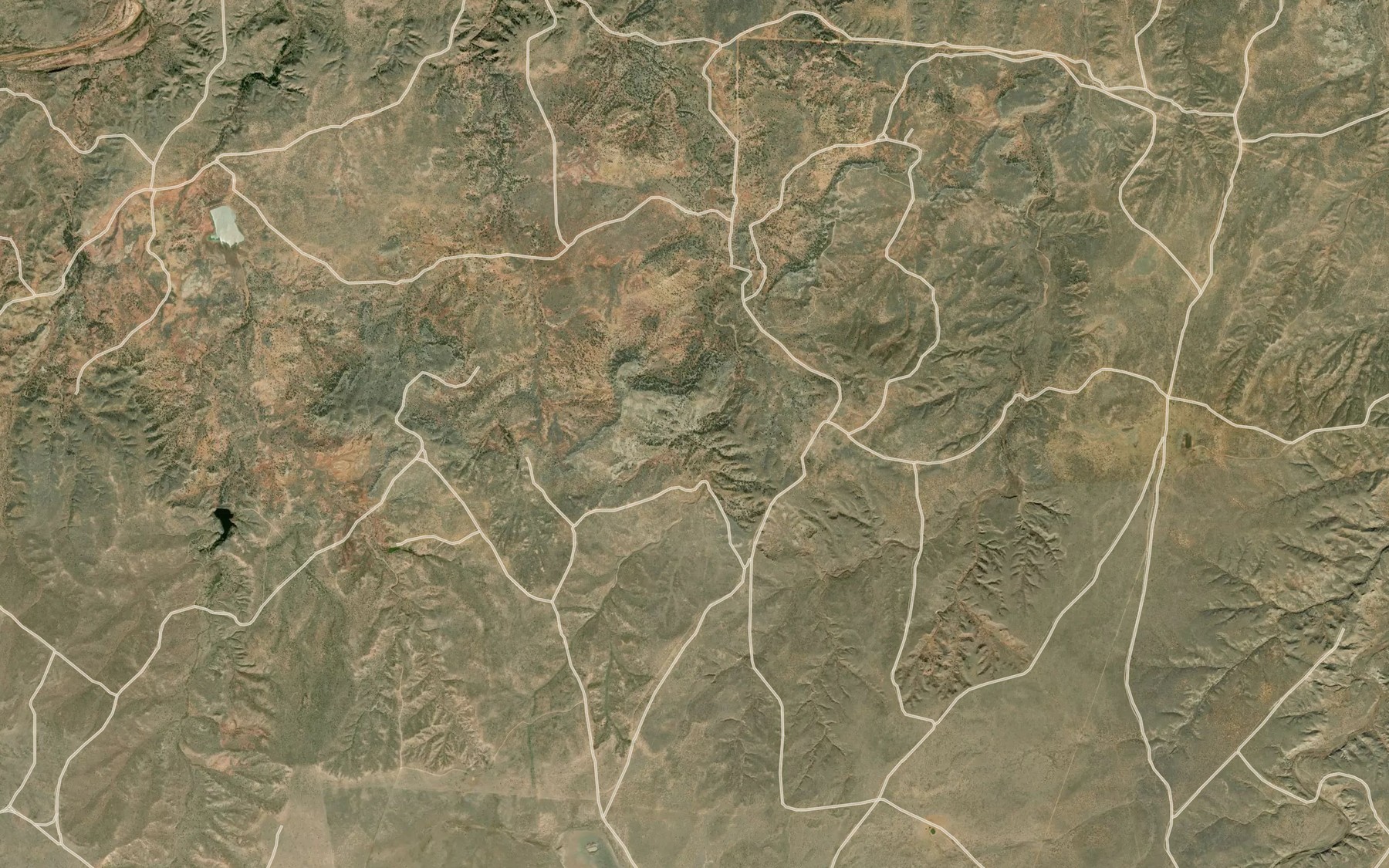 Satellite map of the Lost Spring