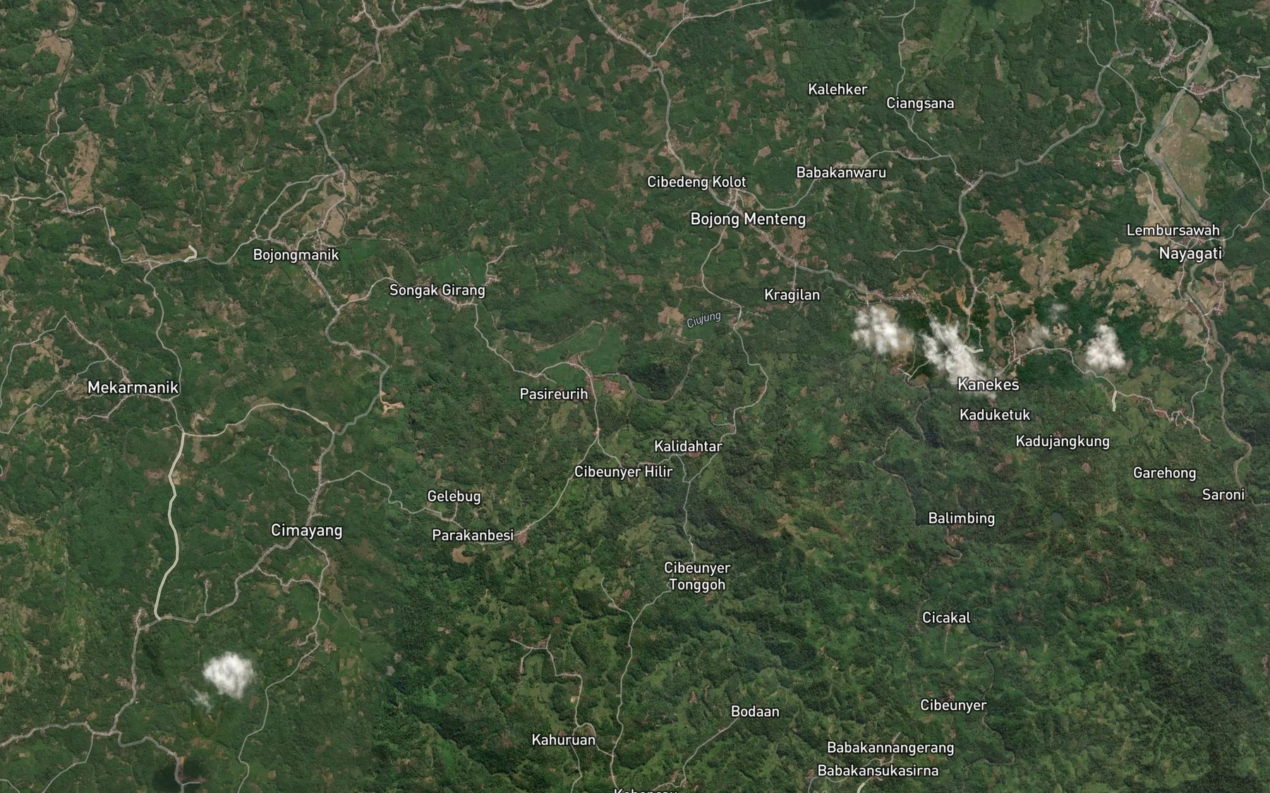 Satellite map of the Ci Beger