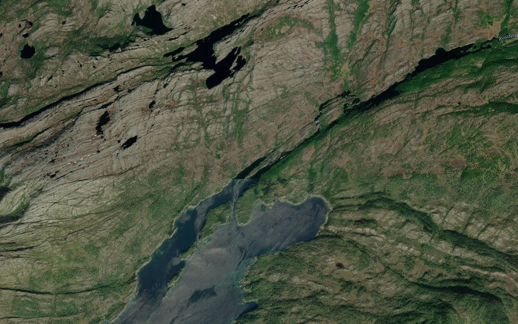 Satellite map of the Steinkarholet