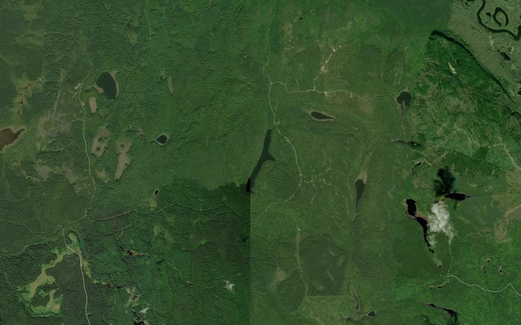 Satellite map of the Driftstone Lake