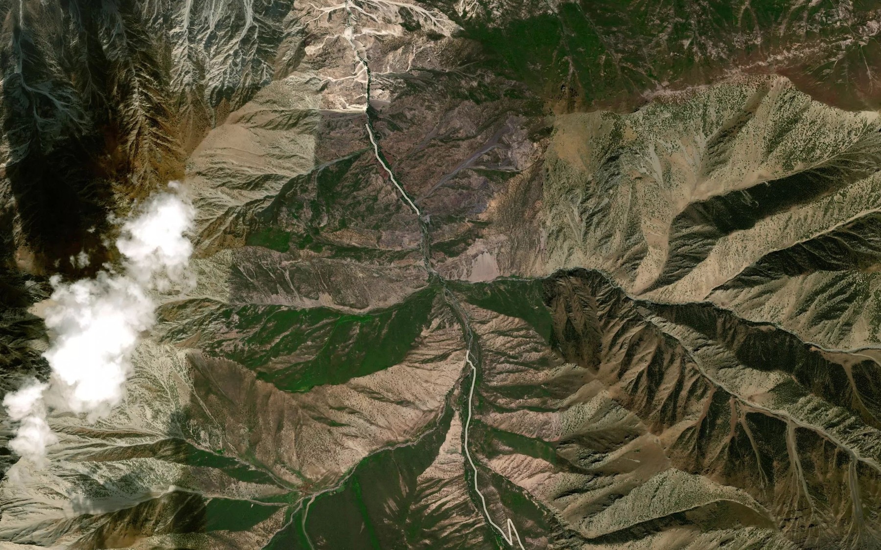 Satellite map of the Tyuyatamak