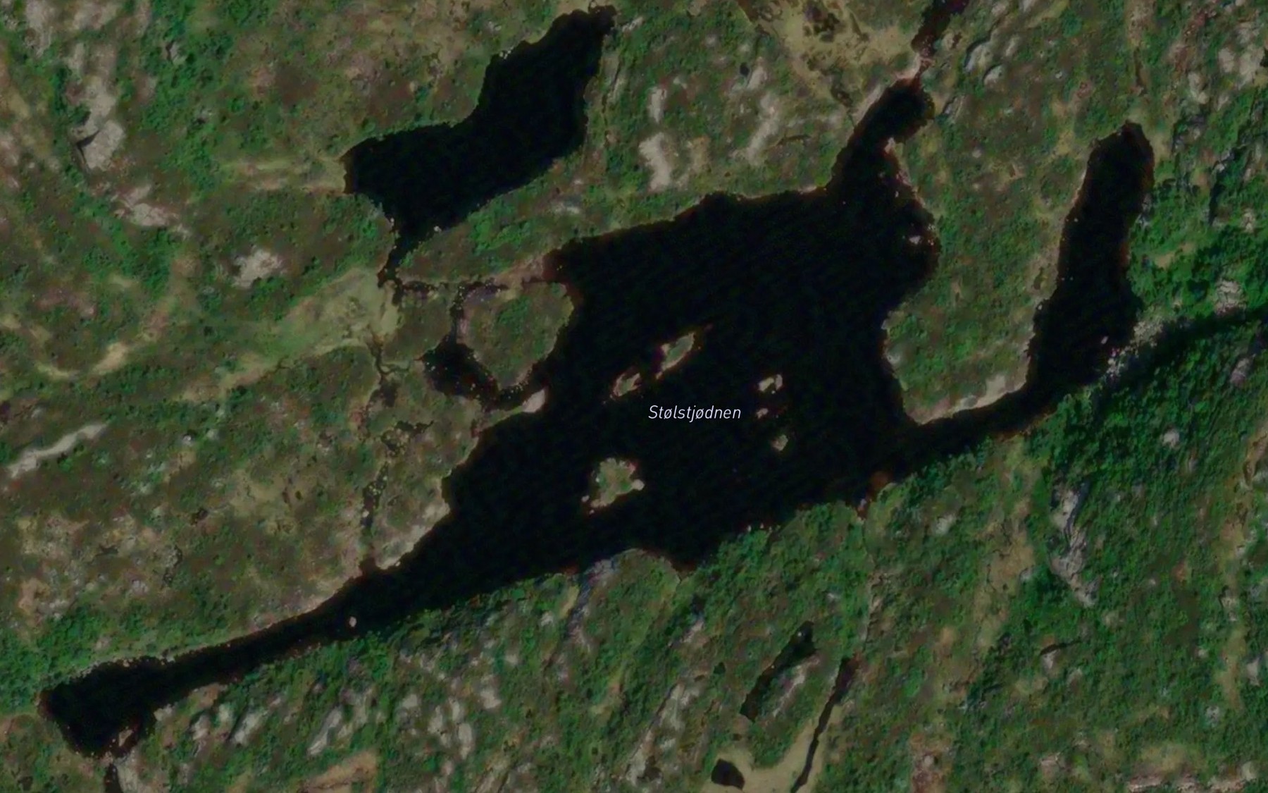 Satellite map of the Stolstjodnen