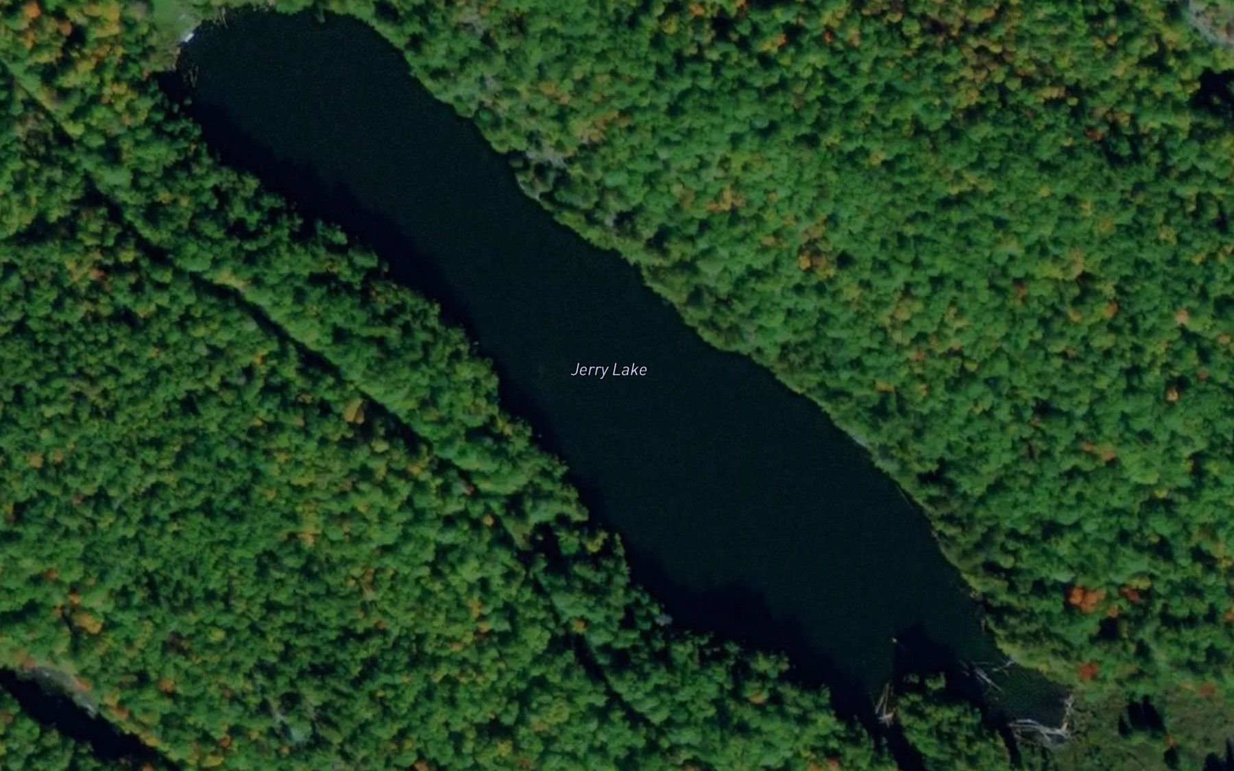 Satellite map of the Jerry Lake