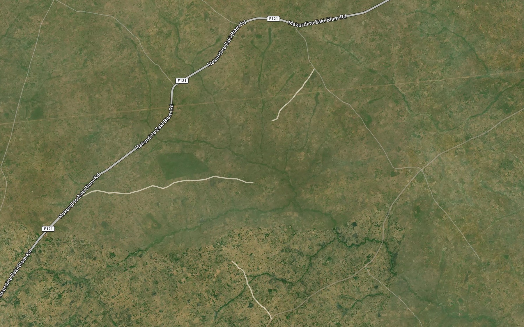 Satellite map of the Akuoguchan River