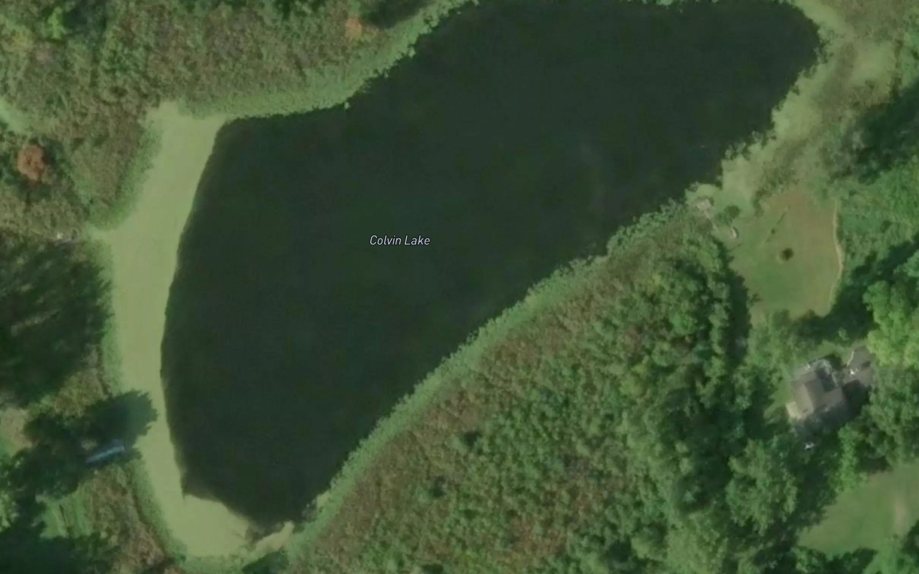 Satellite map of the Colvin Lake